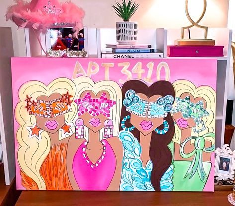 Dorm Canvas Art, Dorm Canvas, Apartment Rooms, College Canvas Art, Dorm Room Paintings, Preppy Apartment, Dorm Paintings, Preppy Painting, College Canvas