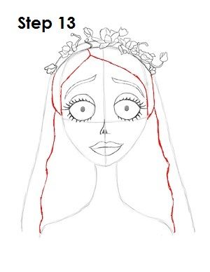 How to Draw Corpse Bride The Corpse Bride Emily, Tim Burton's Corpse Bride, Corpse Bride Emily, Tim Burton Drawings, Tim Burton Art Style, Corpse Bride Art, The Corpse Bride, Art Is Dead, Emily Corpse Bride