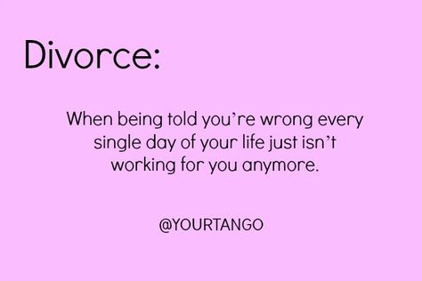 2. The TRUE definition of divorce ...                                                                                                                                                      More Getting Over Divorce, Quotes About Moving, Divorce Quotes Funny, Divorce Humor, Divorce Quotes, Life Quotes Love, Single Mom Quotes, Speed Dating, After Break Up