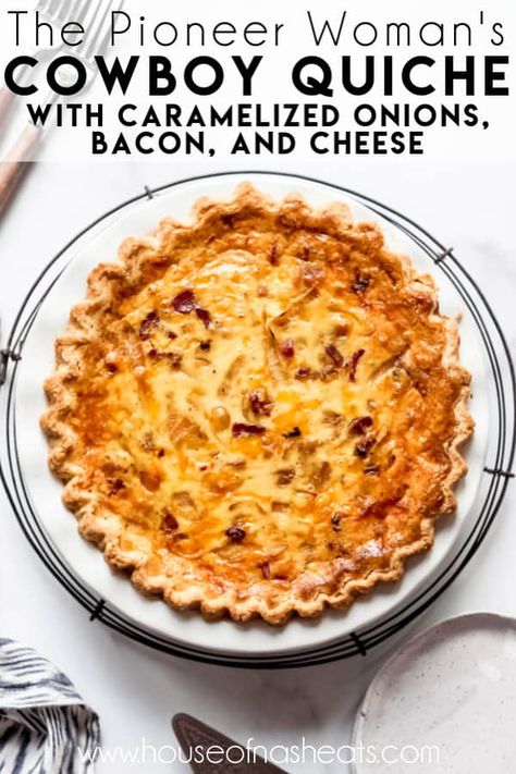 Quiche Dinner, Cowboy Quiche, Breakfast Quiche Recipes, Quiche Recipes Easy, Bacon And Cheese, Breakfast Quiche, What's For Breakfast, Fall Dinner, Quiche Recipes