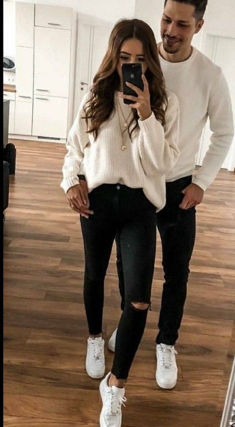 Couple Winter Outfits, Fall Couple Outfits, Couple Outfits Matching, Couple Outfit Ideas, Couple Matching Outfits, Couples Outfit, Twin Outfits, Cute Couple Outfits, Stylish Couple