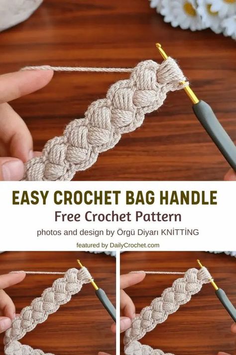 Cordon Crochet, Easy Crochet Bag, Tote Crochet, Crochet Handles, Festival Skirt, Crochet Cord, Crochet Bag Pattern Free, Mode Crochet, Bag Pattern Free