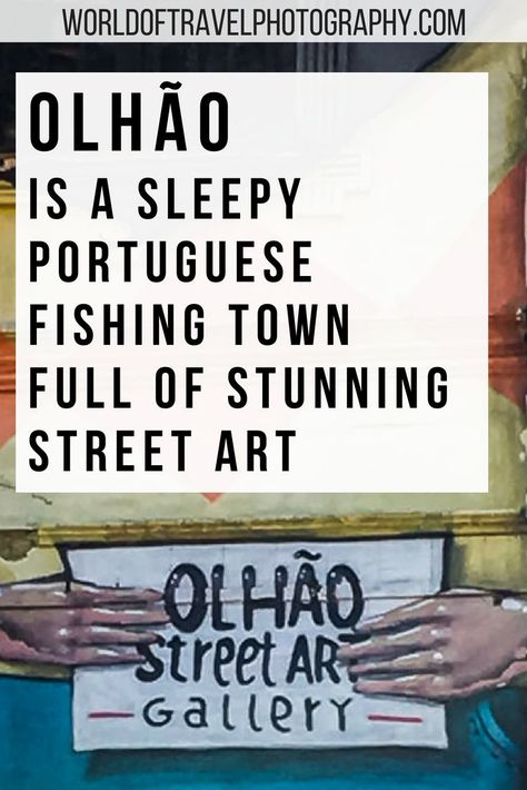 Olhão is a small town on the south coast of Portugal. It's known for mainly being a sleepy fishing village, but it boasts another reason why you should visit, street art. Olhão is full of stunning graffiti on old, abandoned buildings that make it the street art and graffiti capital of the Algarve. #Olhão #Olhao #Portugal #StreetArt #Graffiti #Photography Algarve, Olhao Portugal, Lithuania Travel, Fishing Town, Estonia Travel, Portugal Vacation, Old Abandoned Buildings, Graffiti Photography, Austria Travel