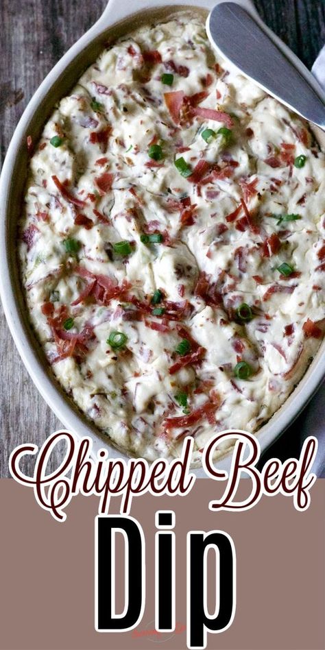 Dried Beef And Pickle Dip, Dried Beef Pickle Dip, Chipped Beef Dip Recipe, Hot Beef Dip Recipes, Interesting Dip Recipes, Easy Hot Dips Crockpot, Dried Beef Dip In Bread Bowl, Cream Cheese And Dried Beef Dip, Dried Beef Casserole Recipes