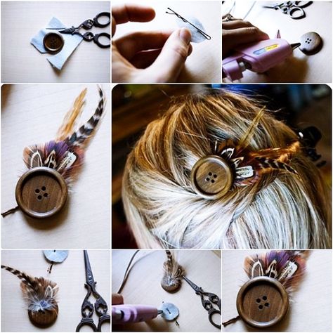 40 Extraordinary DIY Button Craft Ideas - Bored Art Diy Button Crafts, Hair Accessories Diy, Diy Bohemian, Button Creations, Pretty Headbands, Stylish Headbands, Diy Buttons, Diy Fairy, Diy Candy