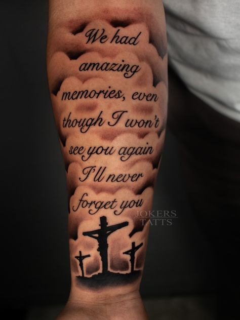 Rip Grandma Tattoos For Men Arm, Tattoo Ideas For Men Brothers, Our Father Who Art In Heaven Tattoo, Tattoo Ideas For Men Grandma, Passed Brother Tattoos, Tattoo Ideas For Brothers Who Passed, Male First Tattoo Ideas, Tattoo For Lost Grandmother, We Had Amazing Memories Tattoo