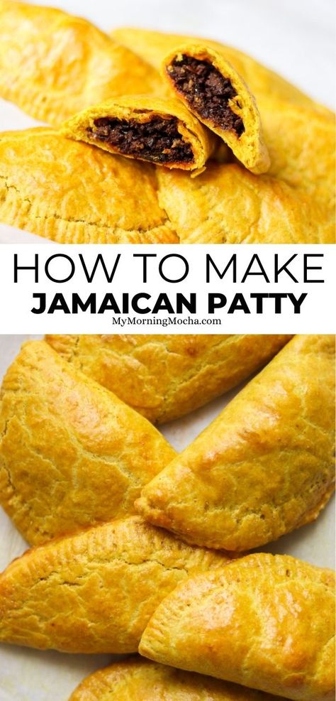 Beef Patties Recipes, Jamaican Beef Patties, Jamaican Patty, Patty Recipe, Jamaica Food, Carribean Food, Jamaican Cuisine, Jamaican Dishes, Beef Patties