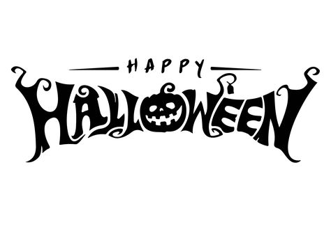 Halloween Printables-Happy Happy Halloween Hand Lettering, Halloween Lettering Ideas, Halloween Word Art, Halloween Letters Printable, Letters Design Ideas, Halloween Stencils Printables Free, Cute Halloween Signs, Halloween Desenhos, Halloween Desenho