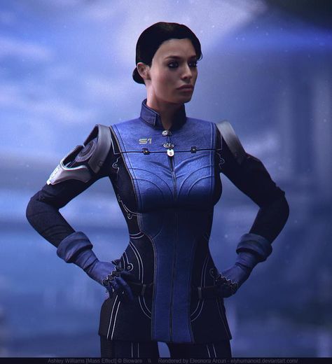 ME3 Ashley with ME1 look Mass Effect Ashley, Ashley Williams Mass Effect, Mass Effect Characters, Mass Effect 1, Mass Effect Universe, Mass Effect Art, Mass Effect 3, Ashley Williams, Space Opera