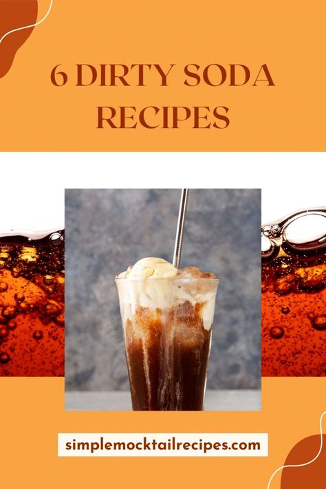 What the heck is a dirty soda and why do you keep seeing it on social media? Get the dirt on this trending drink and try 6 easy recipes at home. Dirty Pepsi Recipes, Dirty Pop Recipes, Dirty Drinks From Sonic, Dirty Coke Recipe, Soda Shop Recipes, Sonic Dirty Soda Recipes, Dirty Soda Bar Recipes, Soda Recipes Drinks, Dirty Soda Bar