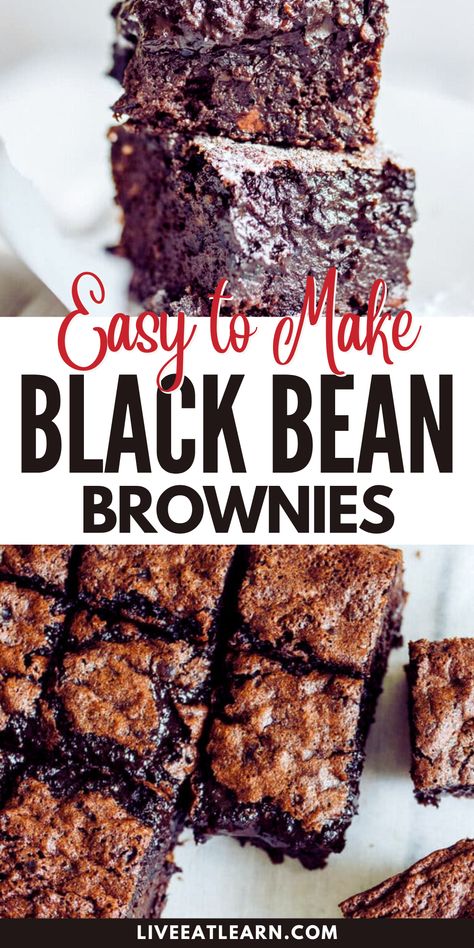 Desserts Brownies, Brownies Healthy, Brownie Recipes Healthy, Black Bean Brownies, Brownies Chocolate, Bean Brownies, Gluten Free Brownies, Delicious Cookies, Brownies Recipe