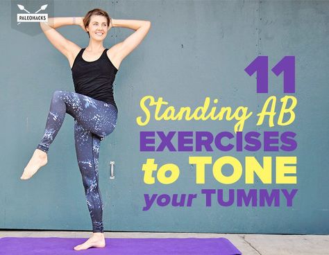 Standing Ab Workout, Standing Exercises, Best Abdominal Exercises, Standing Workout, Ab Workout Plan, Standing Ab Exercises, Effective Ab Workouts, Lower Belly Workout, Six Pack Abs Workout