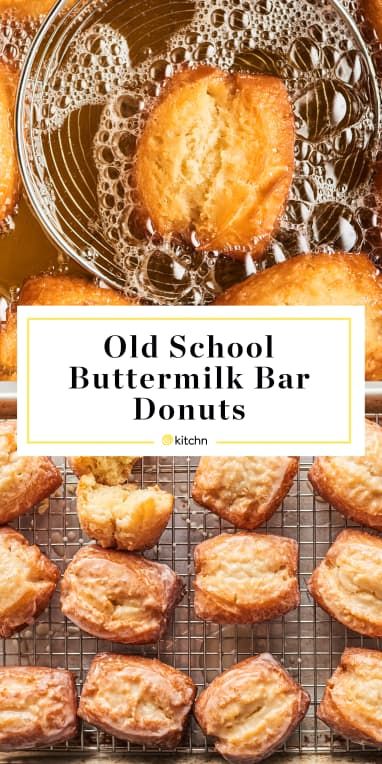 Old-Fashioned Buttermilk Bar Donuts Recipe | Kitchn Baking Recipes No Milk, Instant Yeast Recipes Desserts, Buttermilk Uses Ideas, Old Fashioned Cake Donuts Recipe, Buttermilk Bars Donut, Buttermilk Donuts Old Fashioned, Buttermilk Bars Recipe, Donut Sticks Recipe, Buttermilk Bar Donut Recipe