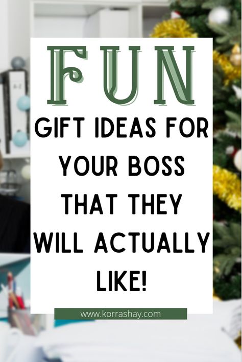 Fun gift ideas for your boss that they will like! Still need to get a holiday gift for your boss? Then check out this list of Christmas gift ideas for bosses! Fun Bosses Day Ideas, Bosses Day Party Ideas, Gifts For A Boss Lady, Birthday Gifts For Manager, Boss’s Day Gift Ideas Diy, Birthday Gifts For Your Boss, Creative Gift For Boss, Birthday Surprise Ideas For Boss, Gifts For Bosses Day Women