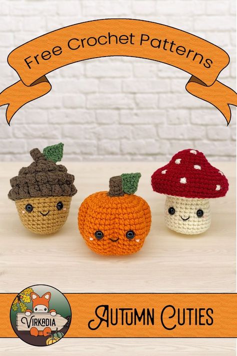 Autumn Cuties | Free Crochet Patterns- #Autumn #Crochet #Cuties #Free #Patterns Check more at https://howcandothis.com/diyideas/autumn-cuties-free-crochet-patterns/ Autumn Amigurumi, Mushroom Amigurumi, Crochet Autumn, Fall Crochet Patterns, Fall Crochet, Cozy Crochet Patterns, Crochet Halloween, Crochet Mushroom, Halloween Crochet Patterns