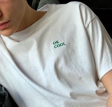 OK COOL Minimalist Embroidered Wording Unisex T-Shirt | Etsy Unisex Tee Shirt Designs, Minimalist Shirt Design Aesthetic, T Shirt Inspiration Design, Etsy T Shirts Design, Etsy T Shirts, Minimalistic T Shirt, Aesthetic Tee Shirts, Minimalistic T Shirt Design, T Shirt Aesthetic Design