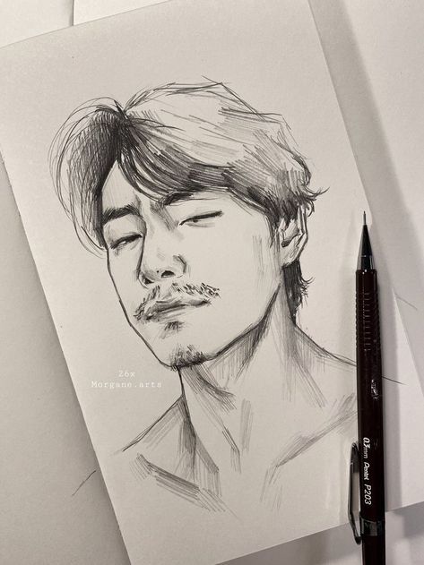 Small Details To Add To Drawings, Taehyung Eyes Drawing, Best Sketches Pencil Drawings, Drawing Ideas Aesthetic Pencil, How To Draw Smile, Man Drawing Sketches, Kpop Art Sketch, Aesthetic Drawing Sketches, Celebrities Drawings