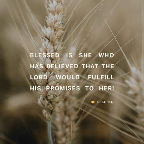 Luke 1:45 Blessed is she who believed, for there will be a fulfillment of those things which were told her from the Lord.” | New King James Version (NKJV) | Download The Bible App Now Luke 1 45, Blessed Is She, New American Standard Bible, Bible Challenge, Amplified Bible, Luke 1, You Are Blessed, Bible For Kids, Bible Verse Wallpaper