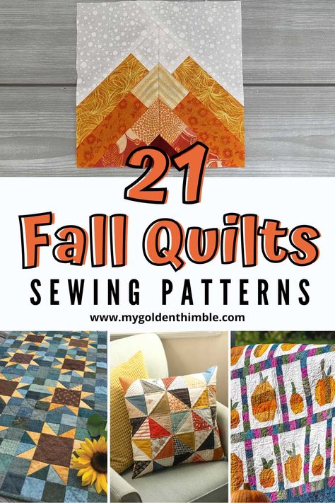 Pumpkin Quilt Block Pattern, Autumn Quilts Ideas, Fall Quilt Blocks, Fall Quilt Table Runner Patterns Free, Fall Sewing Crafts, Harvest Quilt, Pumpkin Quilt Pattern, Halloween Quilt Patterns, Fall Sewing Projects