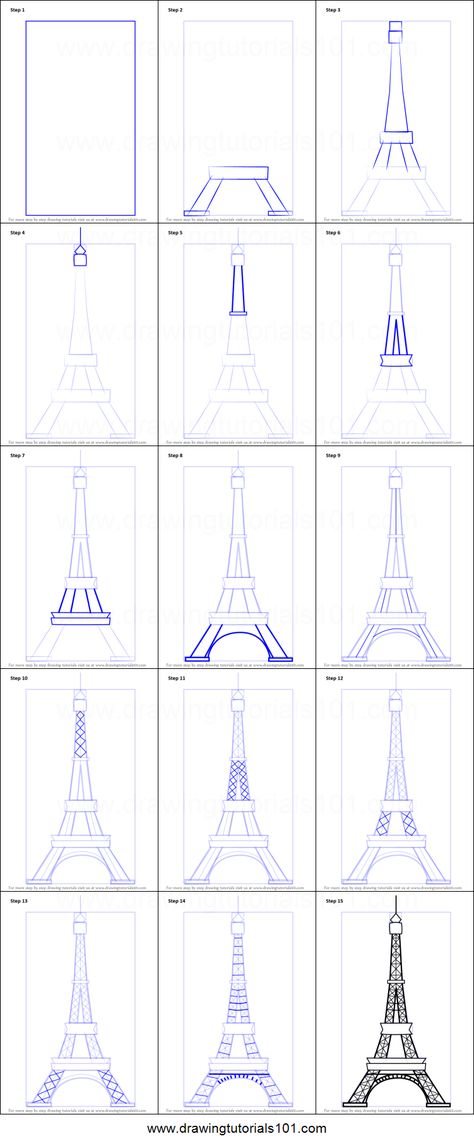 Ifel Tower Drawings, Eiffel Tower Drawing Step By Step, How To Draw Eifell Tower, Drawing Of Eiffel Tower, How To Draw Paris, How To Draw Eiffel Tower Step By Step, How To Draw Eiffel Tower, How To Draw The Eiffel Tower, Eifell Tower Draw