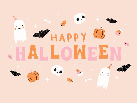 Halloween Card, Halloween Wallpaper, Global Community, Happy Halloween, Pumpkins, Ghost, Halloween, Pink