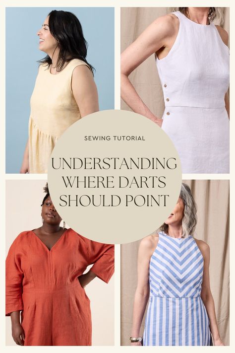 Bodice Fitting #1: Understanding Where Darts Should Point | Closet Core Patterns Closet Core Patterns, Sewing Tutorials Free, Body Proportions, Sewing Class, Diy Decor Crafts, Sewing Studio, Needle Work, Sewing Skills, Sewing Tips