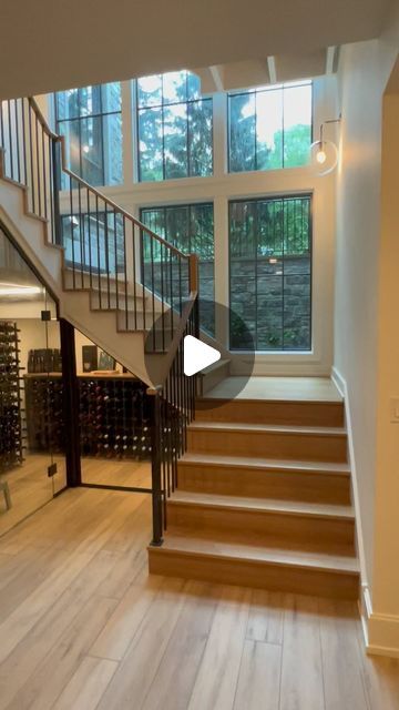 Micheal Conneely on Instagram: "Hitching on to @amystormandco post today on sexy stairs. Here is some video of that stair with its open back. 

#gdbhealthyhome 
#theseguysknowwhattheyredoing

When a high quality build and high quality experience are important to you, choose Greenside. Contact us via ☎️, 📧, or DM. We’d be happy to speak with you. 
708.505.9606
inquiries@greensidedb.com

•

#greensidedesignbuild  #customhomes #Designbuild #buildingscience #luxurybuilder #craftsman #keepcraftalive #newconstruction #remodels #renovations #greenside  #architect #architecture #custombuilder #homebuilder #deconstruction #finehomebuilding #chicagobuilder #kitchensofinsta #builder #buildersofinsta" Staircase Window, Stairs Window, Basement Stairs, House Windows, House Front, Home Builders, To Speak, New Construction, Custom Homes