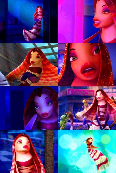 Lola Shark Tale Aesthetic, Lola Shark Tale Fanart, Lola Fish Tales Costume, Lola Fish Tales, Lola Shark Tale Costume, Lola Shark Tale, Lola Fish, Animated Movie Posters, Sharkboy And Lavagirl