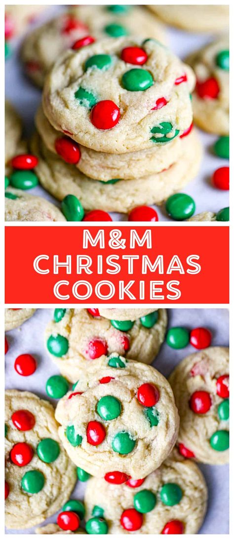 M&M Christmas Cookies Christmas Baking List, Christmas Cookies Recipe, Baking List, Christmas Baking Recipes, Festive Cookies, Christmas Cookies Easy, Chewy Chocolate Chip, Cookie Calories, Chewy Chocolate Chip Cookies