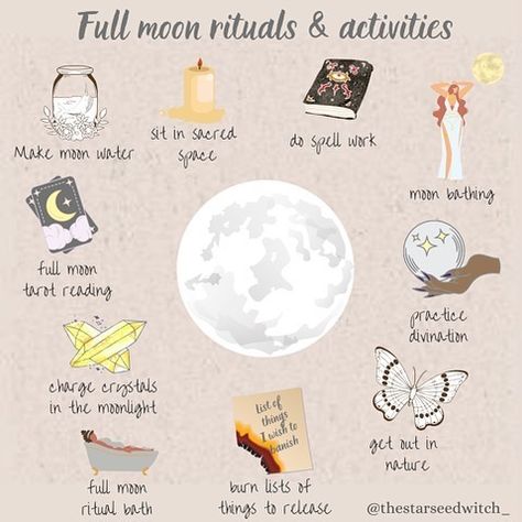 A L I C E on Instagram: “🌕 FULL MOON RITUALS 🌕 Here are a few full moon rituals and activities that I enjoy. I hope you’ve been enjoying the energies of this full…” Full Moon Tarot Reading, Full Strawberry Moon, Full Moon Tarot, Full Moon Rituals, May Full Moon, Moon Activities, Sturgeon Moon, Cold Moon, Moon Spells