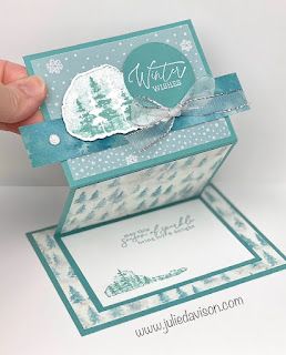 Folded Christmas Cards, Accordion Cards, Fancy Fold Card Tutorials, Hand Made Greeting Cards, Stampin Up Christmas Cards, Card Making Tutorials, Fancy Fold Cards, Christmas Cards To Make, Stamping Up Cards