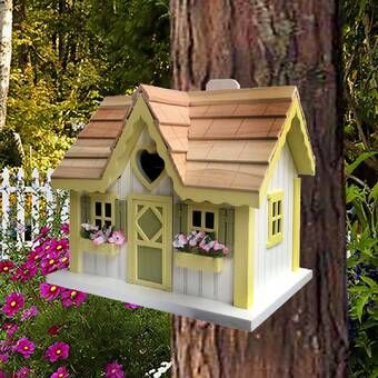 Large Bird Houses, Cottage Woods, Beautiful Birdhouses, Wooden Bird Houses, Bird Houses Painted, Decorative Bird Houses, Diy Bird Feeder, Wood Bird, Wooden Bird