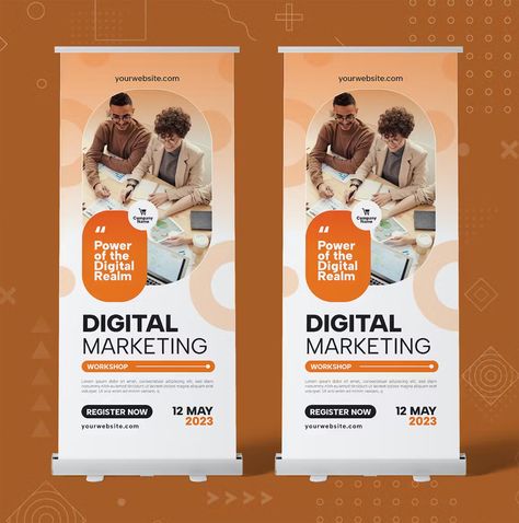 Standees Design Ideas, Pull Up Banner Design Ideas, Pullup Banner Design, Bunting Design Ideas, Banner Roll Up Design, Standee Design Creative, Standee Design Ideas, Roll Banner Design, Signage Design Ideas