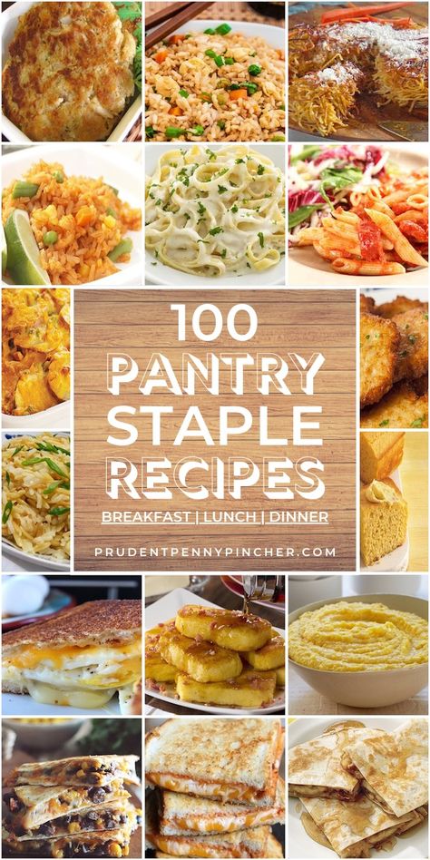 Frugal Pantry, Cheap And Easy Meals, Staple Recipes, Frugal Cooking, Homemade Pantry, Cheap Easy Meals, Inexpensive Meals, Recipes For Breakfast, Frugal Meals