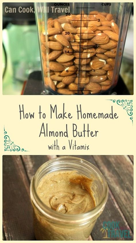 Vitamix Cashew Butter, Vitamix Almond Butter, How To Make Almond Butter, Raw Almond Recipes, Raw Almonds Recipes, Vitamix Peanut Butter, Almond Butter Recipe, Diy Almond Butter, Raw Almond Butter