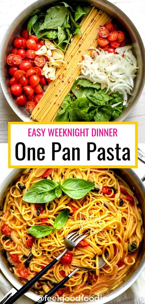 Pasta With Meat And Vegetables, Easy Vegaterian Meals, Easy Dinner For One Vegetarian, Dinner Recipes For Family No Meat, Meals With No Cooking, Simple Meals Vegetarian, Vegetable With Pasta, Vegan On The Go Meals, Easy One Pot Meals Vegetarian