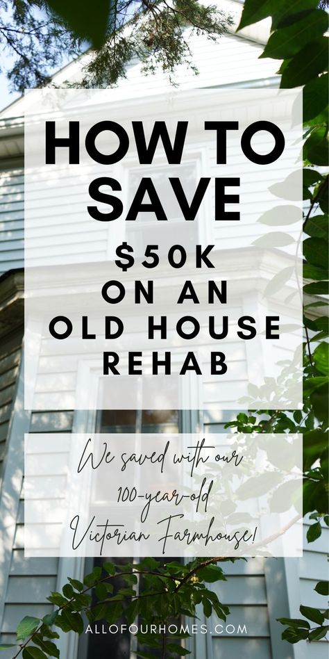 Houses Renovation, Updating Old House, Old Farmhouse Renovation, Renovation Old House, 1900s House, Restoring Old Houses, Rehab House, Old House Exterior, House Rehab