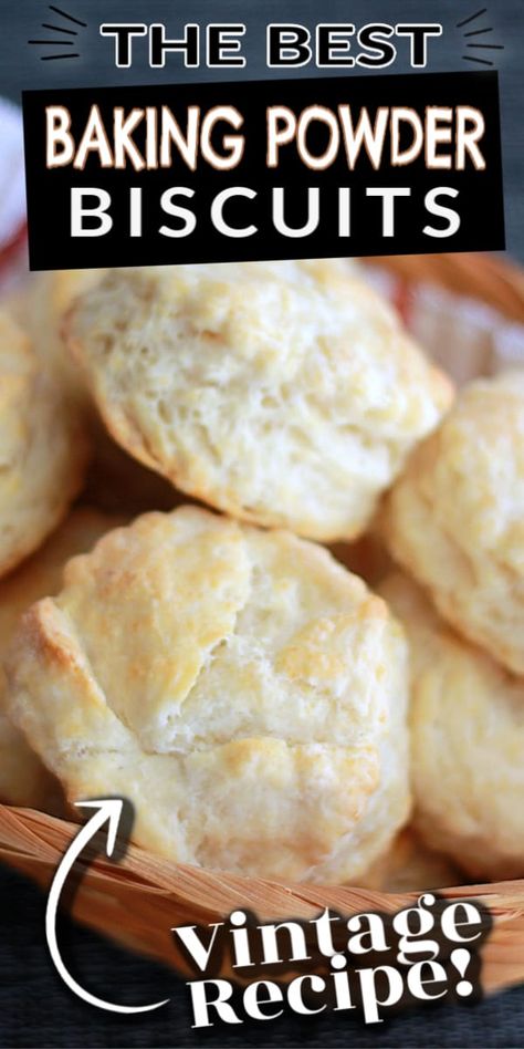 A classic no-fail recipe to make THE BEST flaky and buttery EASY BAKING POWDER BISCUITS, passed down from generation to generation. Such a great side to so many meals from the everyday to the special occasion holiday dinners. #biscuits #easybiscuits #biscuitsrecipe Baking Powder Biscuits Recipe Easy, Shortening Biscuits, Biscuits Homemade, Easy Biscuits, Best Biscuit Recipe, Easy Homemade Biscuits, Baking Soda Biscuits, Baking Powder Biscuits, Homemade Biscuits Recipe