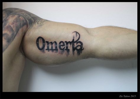 omerta tattoos Omerta Tattoo Design Fonts, Omerta Tattoo Design, Mafia Princess, Lettering Tattoos, Cactus Tattoo, Tattoo Pictures, Omerta Tattoo, Arm Tattoos, Tattoo Lettering