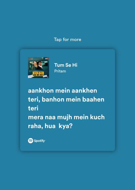 Tum Se Hi, More To Life Quotes, Song Captions, One Word Instagram Captions, 90s Songs, Relaxing Songs, Need Quotes, Snap Streak Ideas Easy, Meaningful Lyrics