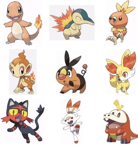 Fire Starters Pokemon, Pokemon Fire Starters, Fire Type Pokemon, Pokemon Starter, Pokemon Pink, Pokemon Vs Digimon, Fire Type Pokémon, Pokémon Fanart, Starter Pokemon