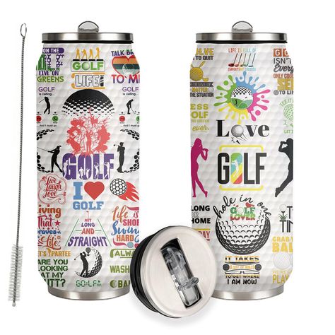 PRICES MAY VARY. 【Perfect Gift For Golf Ball Fans】(Item is only one Tumbler cup, The main picture is the front and back renderings)Looking For A Practical Gift For The Golf Ball Enthusiasts In Your Life? This Stainless Steel Tumbler From JDEIFKF Is The Perfect Companion For Game Days Or For Taking A Break.Whether It'S For Golf Players, Friends, Family, Or Colleagues, This Tumbler Is Sure To Be Appreciated. 【Size】 Height 6.7inch Width 2.5inch Capacity: 500ml/17oz 【Leak-Proof And Convenient】The Go Golf Tumbler, Golf Lover, Mug With Lid, Backyard Barbecue, Stainless Steel Straws, Golf Gifts, Green Life, Tumbler Cups, Practical Gifts