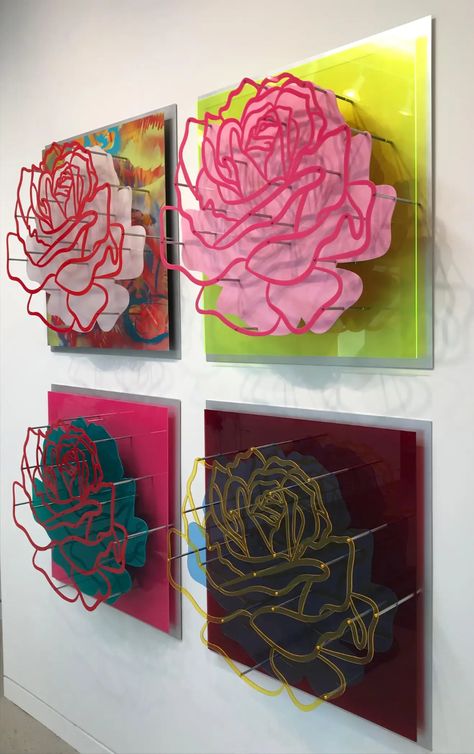 Glass Roses, Acrylic Sculpture, Glass Rose, Plastic Art, Buy Wall Art, 3d Wall Art, Acrylic Wall Art, Abstract Sculpture, Op Art