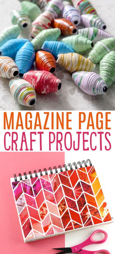 If you’ve got some old magazines sitting around, you can make some really cute magazine page craft projects. You won’t believe some of the things you can make out of simple magazine pages. Often, the only other materials you need are scissors and glue. Let’s get crafting! Magazine Diy Crafts, Magazine Tree Craft, Crafts With Magazines, What To Do With Old Magazines, Magazine Crafts Diy, Collage Craft Ideas, Crafts With Book Pages, Teen Art Projects, Easy Adult Crafts