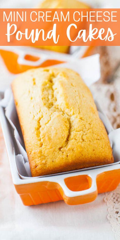 Glazed Mini Pound Cake Loaves (From Scratch!) - Averie Cooks Pound Cake Loaves, Cake Loaves, Mini Bread Loaves, Loaf Bread Recipe, Mini Loaf Cakes, Cream Cheese Pound Cake Recipe, Cake Recipes For Beginners, Small Batch Baking, Loaf Cake Recipes