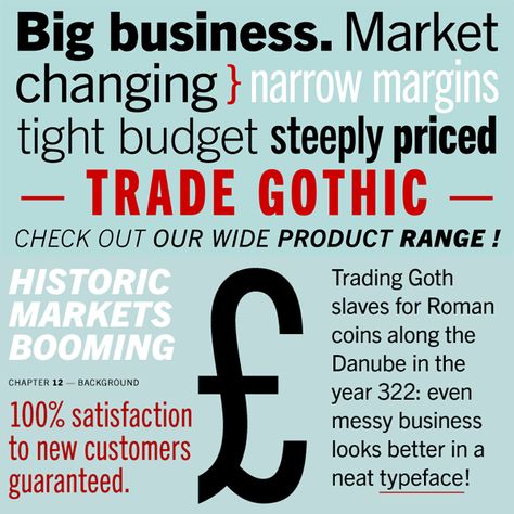 Trade Gothic Font Family Trade Gothic Font, Advanced Typography, Gothic Font, Types Of Lettering, Big Business, Font Family, Fonts Design, Timeless Beauty, I Want