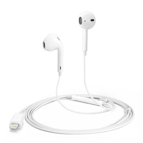 Fone Apple, Apple Earphones, Iphone Headphones, Apple Headphone, Headphones Earbuds, Sound System Speakers, Computer Headphones, Headphones Design, Phone 7