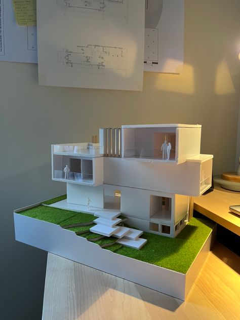 #architecture #architecturemodelmaking Foam Board Model Architecture, Architecture Grid Concept, Interior Design Student Projects, Architectural Models Making, Easy Architecture Model, House Model For School Project, Maquette Architecture Ideas, Interior Architecture Model, Concept Architecture Model