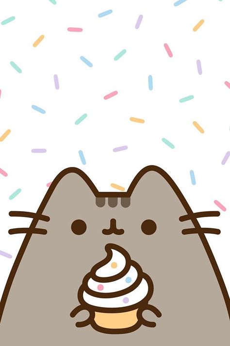 Pusheen the cat! Pusheen Birthday, Cat Wallpapers, Pusheen Cute, Images Kawaii, Wallpapers Android, Pusheen Cat, Wallpaper Tumblr, Cute Kawaii Drawings, Dessin Adorable