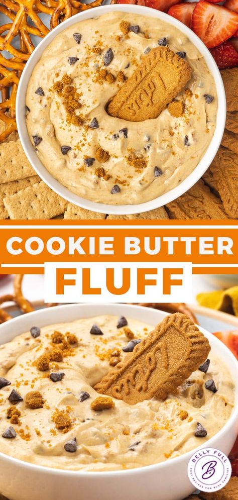 Biscoff Dip Recipe - Belly Full Biscoff Toffee Dip, Fun Dip Ideas, Monster Dip Recipe, Sweet Dips For Cookies, Healthy Dessert Dip Recipes, Frosted Animal Cookie Dip, Nilla Wafer Dip Recipes, Biscoff Dip Recipes, Dessert Party Dips